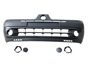RENAULT-CLIO--SD/HB--02/06;-FRONT-BUMPER-BLACK-W/FOG-LAMP-HOLE