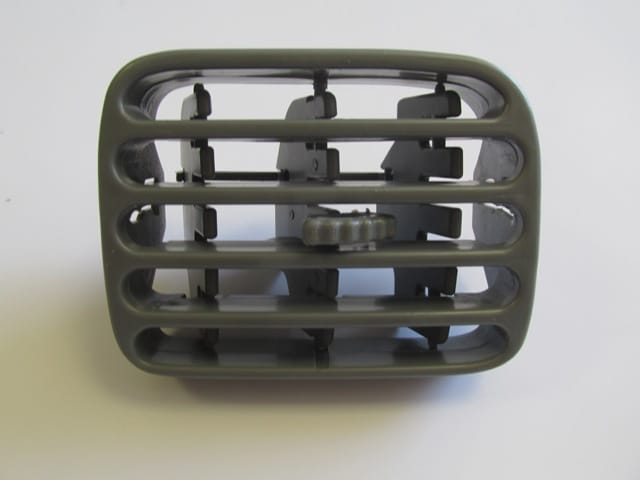 RENAULT-CLIO--SD/HB--02/08;--FRONT-GRILLE-PLAST.-RH-GRAY-(DIFFUSER)