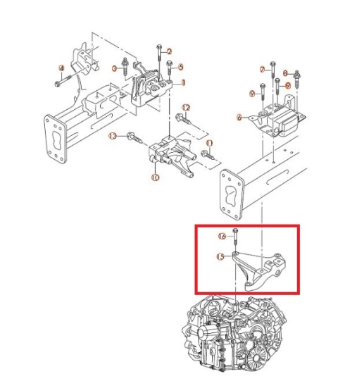 VOLKSWAGEN-JETTA--6--14/18;-ENGINE-MOUNTING