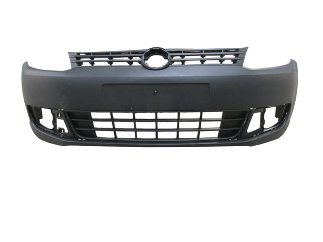 VOLKSWAGEN CADDY 11/15; ÖN TAMPON SİYAH (KENDİNDEN PANJURLU) (ÇEKİ DEMİR KAPAKLI) (EUROBUMP)