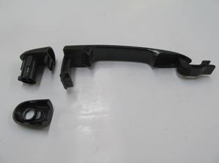 RENAULT-CLIO--3--HB--09/12;-FRONT-DOOR-OUTSIDE-HANDLE-RH/LH-TEXTURE-BLACK