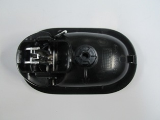 RENAULT-CLIO--3--GRAND-TOUR--09/12;--FR.DOOR-INSIDE-HANDLE-RH-CHROME-BLACK-(GREY-HANDLE)