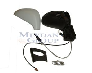 PEUGEOT 207- 06/12; KAPI AYNASI SAĞ MANUEL/SİNYALLİ/SENSÖRLÜ/GRİ KAPAKLI 4+2 FİŞLİ (FAMELLA)