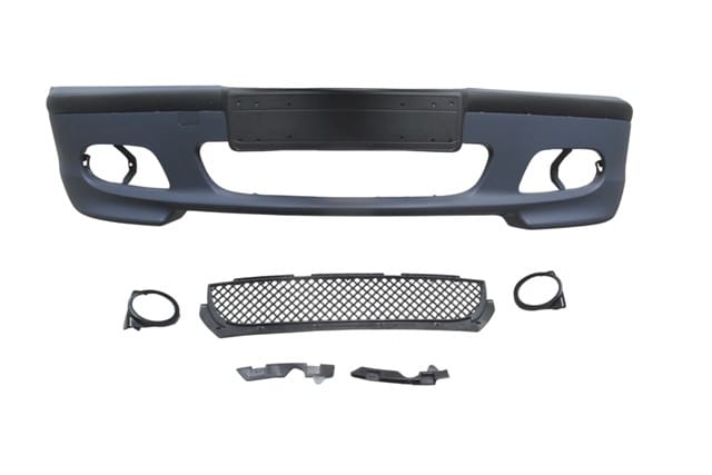 BMW 3 SERI- E46- SD- 98/05; ÖN TAMPON ASTARLI (SİS DELİKLİ/BANDLI/PANJURLU) (PLAKA PLASTİKLİ) M-TECH