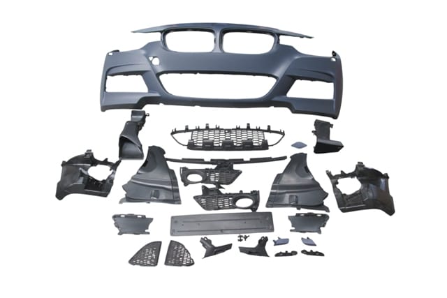 BMW 3 SERI- F30- 12/18; ÖN TAMPON KOMPLE (IZGARALI/PLAKA PLASTİKLİ) (F.YIK.LI) (M-TECH/LCI)