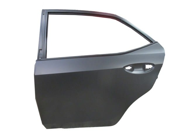 TOYOTA COROLLA- NDE180- 13/18; ARKA KAPI KOMPLE SOL SİYAH (BAND DELİKSİZ) (İCELİ/ÇEKOMASTİKLİ) (TW)