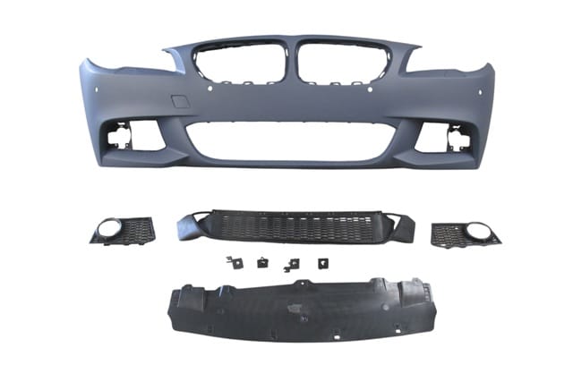 BMW 5 SERI- F10- 10/13; ÖN TAMPON ASTARLI(SİS D.Lİ KAPAK/IZGRALI/PLAKA PLAS./FAR.YIK.LI/SEN.D)M-TECH