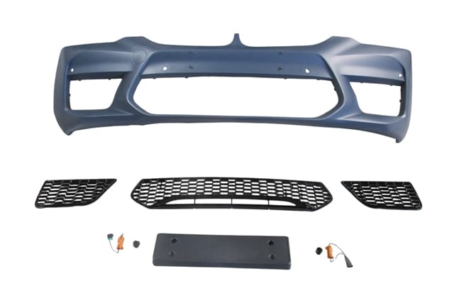 BMW 5 SERI- G30- 17/20; ÖN TAMPON (SİS DELİKSİZ KAPAK/IZGARALI/PLAKA PL./SEN.D.Lİ) (F90/M5/STYLE)