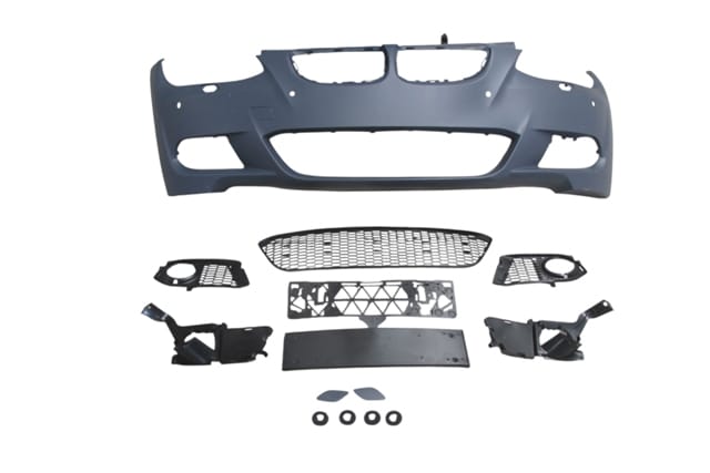 BMW 3 SERI- E92-E93- 07/09; ÖN TAMPON (SİS DELİKLİ KAPAK/IZGARALI/FAR.YIK.LI.SEN.DELİKLİ) (M-TECH)