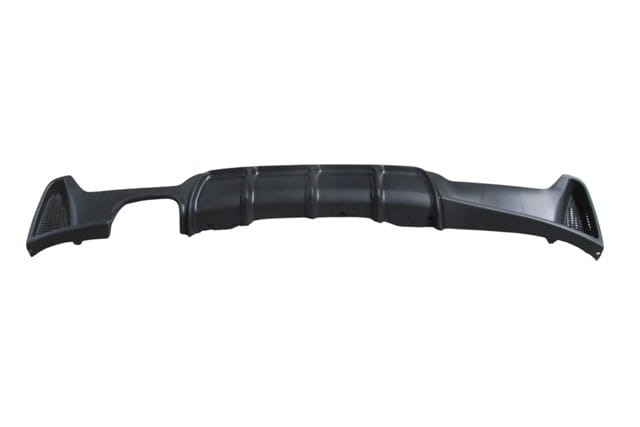 BMW 4 SERI- F32- 13/17; KARLIK (ARKA TAMPON ALTI) SIYAH (TEK EGZOS DELİKLİ) (M-PERFORMANCE/LCI)