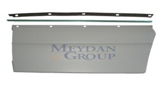 MERCEDES S SL CLASS- W140- 95/98; ARKA KAPI BANDI SOL GRİ UZUN TİP (NİKELAJI İLE BİRLİKTE)