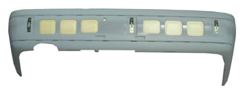 MERCEDES C CLASS- W202- 93/99; ARKA TAMPON (KAPLAMA DELİKLİ) NİKELAJ DELİKSİZ (ŞOK EMİCİLİ) TYG)
