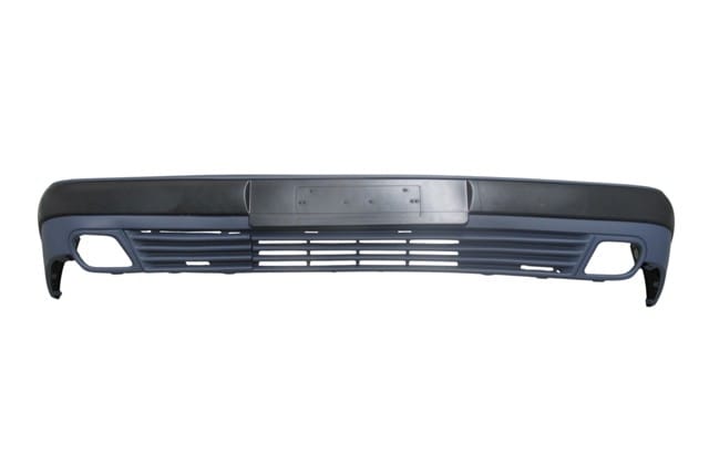 MERCEDES E CLASS- W210- 96/99; ÖN TAMPON GRİ (SİS DELİKLİ/DARBE EMİCİLİ/BANDLI)(ELEGANCE/AVANGARD)