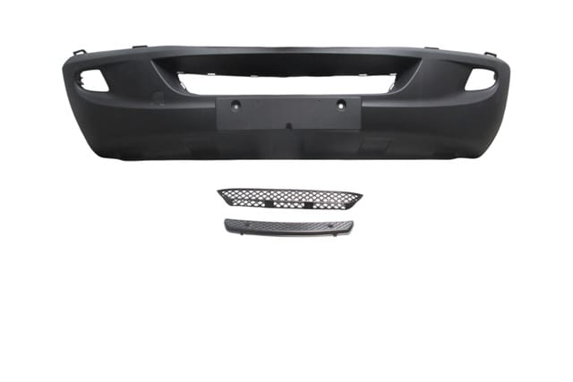 MERCEDES SPRINTER- 07/13; ÖN TAMPON SİYAH (SİS DLİKLİ/IZGARALI/BASAMAK PLASTİKLİ/ÇEKİ DEMİR KAPAKLI)