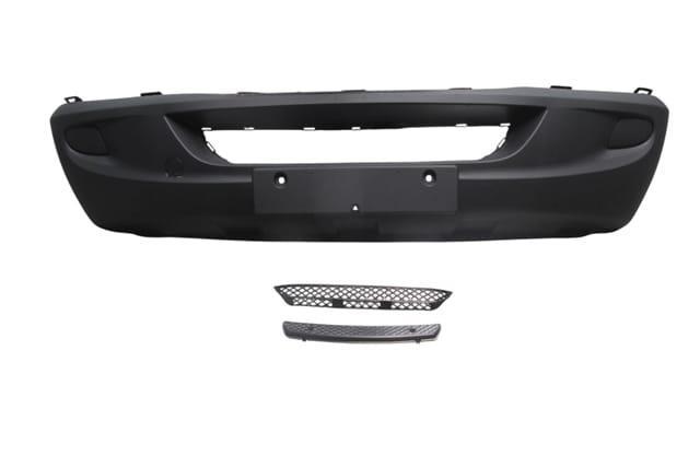 MERCEDES SPRINTER- 07/13; ÖN TAMPON SİYAH (ÇEK DEMİR KAPAKLI/SİS DLİKSİZ/IZGARALI/BASAMAK PLASTİKLİ)