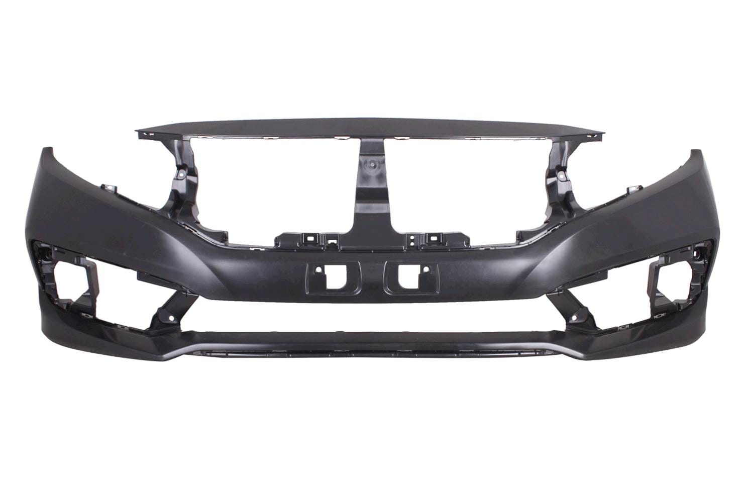 HONDA CIVIC- SD- 19/21; ÖN TAMPON SİYAH SENSÖR DELİKSİZ (SİS DELİKLİ) (TYG)