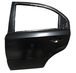 CHEVROLET AVEO- SD- 07/12; ARKA KAPI KOMPLE SOL (ÇELİK BARLI) SİYAH (TW)